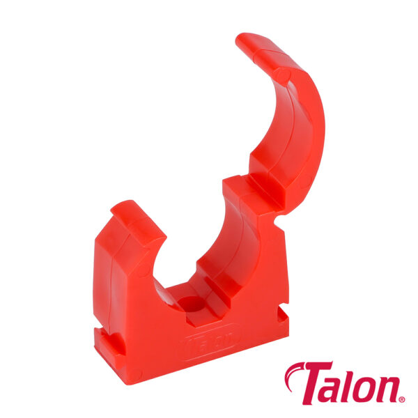 Single Hinged ID Clip - Red-22mm