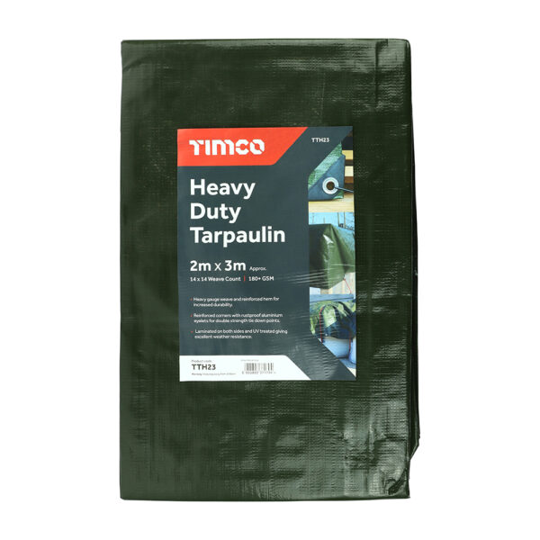 Heavy Duty Tarpaulin Green-2 x 3m