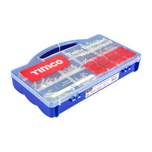 Twin Woodscrew Mixed Tray Zinc-1,140pcs