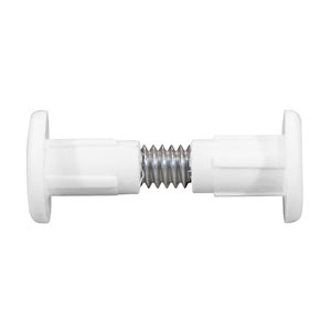 Plastic Cabinet Connector Bolts – White 28mm