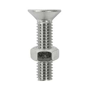 CSK Socket & Nut - A2 SS-M6 x 16