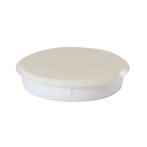 Hinge Hole Cover Caps – White 35mm