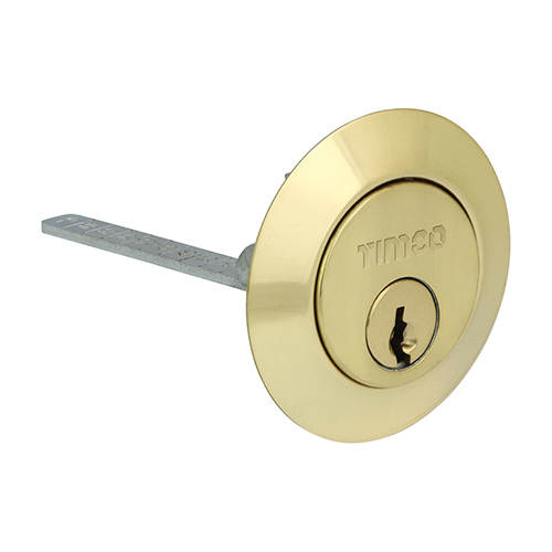 Rim Cylinder - Electro Brass 32mm